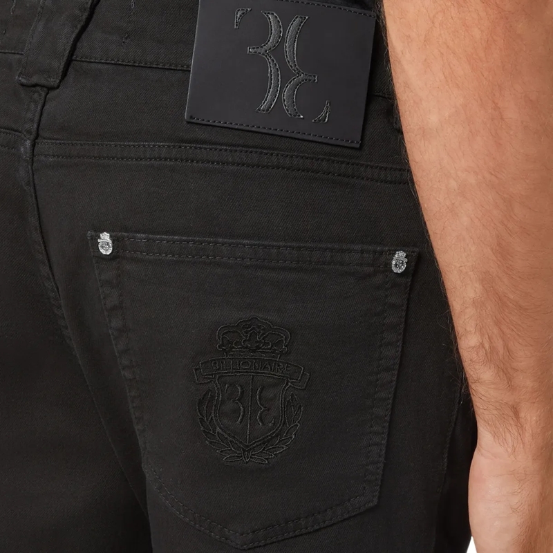 BILLIONAIRE Jeans mit geradem Bein Jeans Regular Fit Crest schwarz(Image 2)