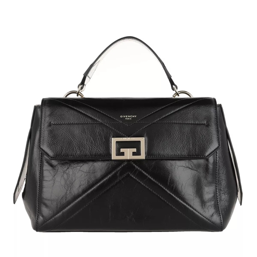 Givenchy Medium ID Crossbody Bag Aged Leather Black Crossbody Bag