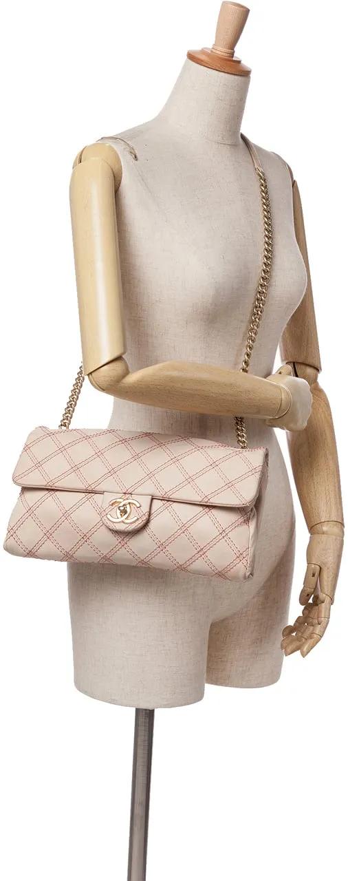 Thumbnail - Chanel Hobo Bags - 2014 Jumbo Quilted Calfskin Triple Stitched Flap - Gr. unisize - in Braun - für Damen