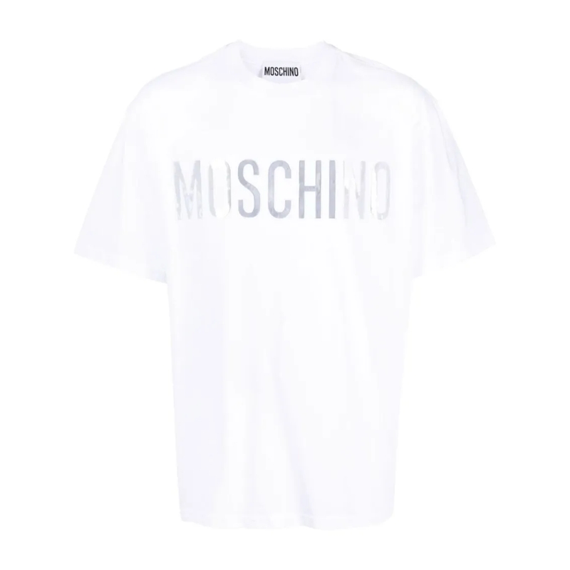 Moschino T-Shirt Logo-Print Organic Cotton T-Shirt White