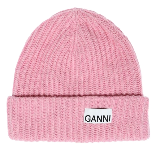 GANNI Beanie Pink Nectar Cappello di lana
