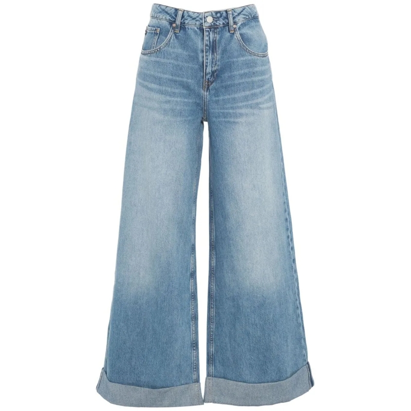 Adriano Goldschmied Jeans mit geradem Bein Wide Leg Jeans blau