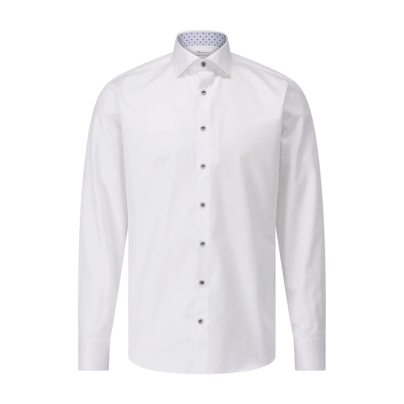 STENSTRÖMS Overhemd Klassisches Hemd aus Cotton-Twofold Weiß