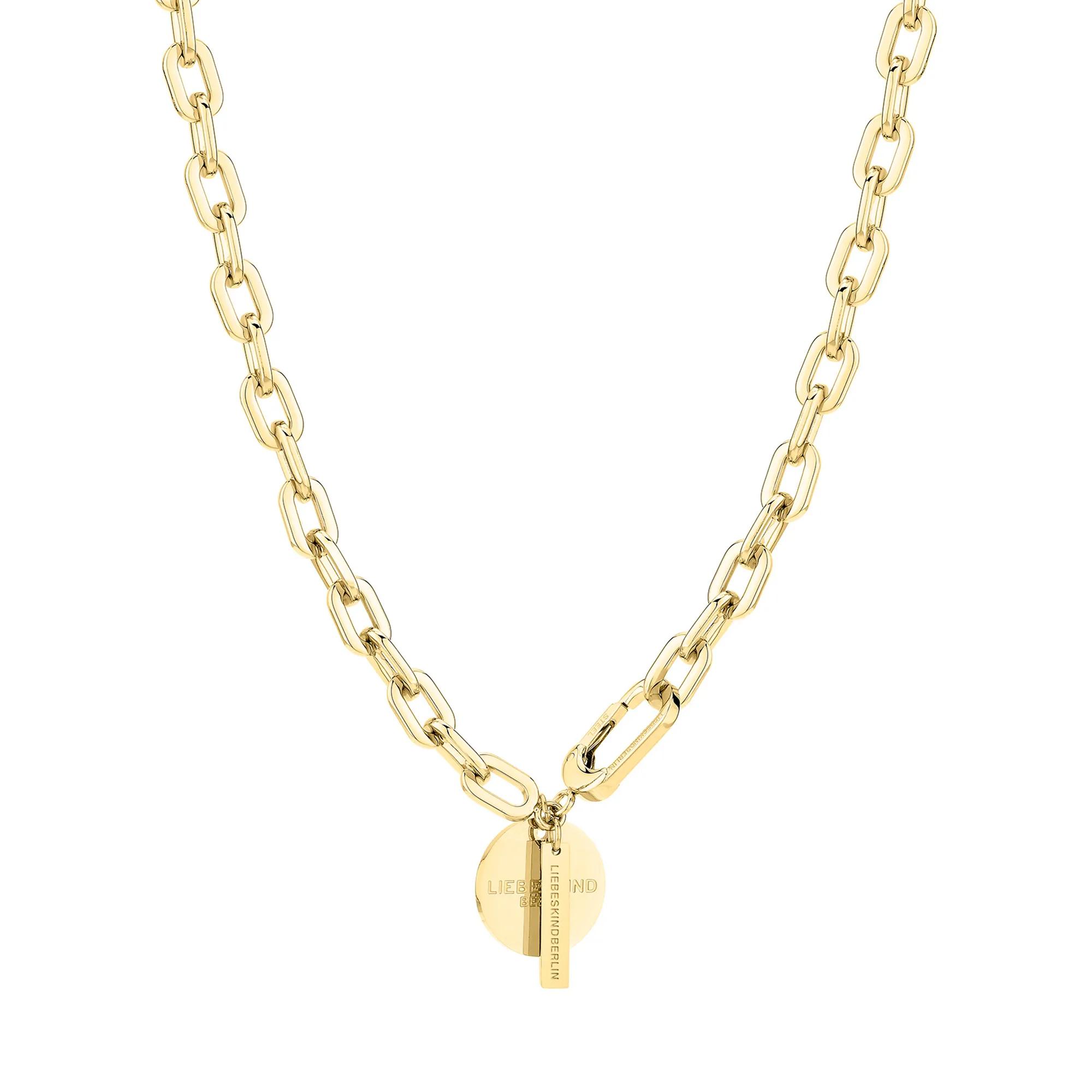 Thumbnail - Liebeskind Berlin Halskette - Edelstahl The Double Tag - Gr. unisize - in Gold - für Damen