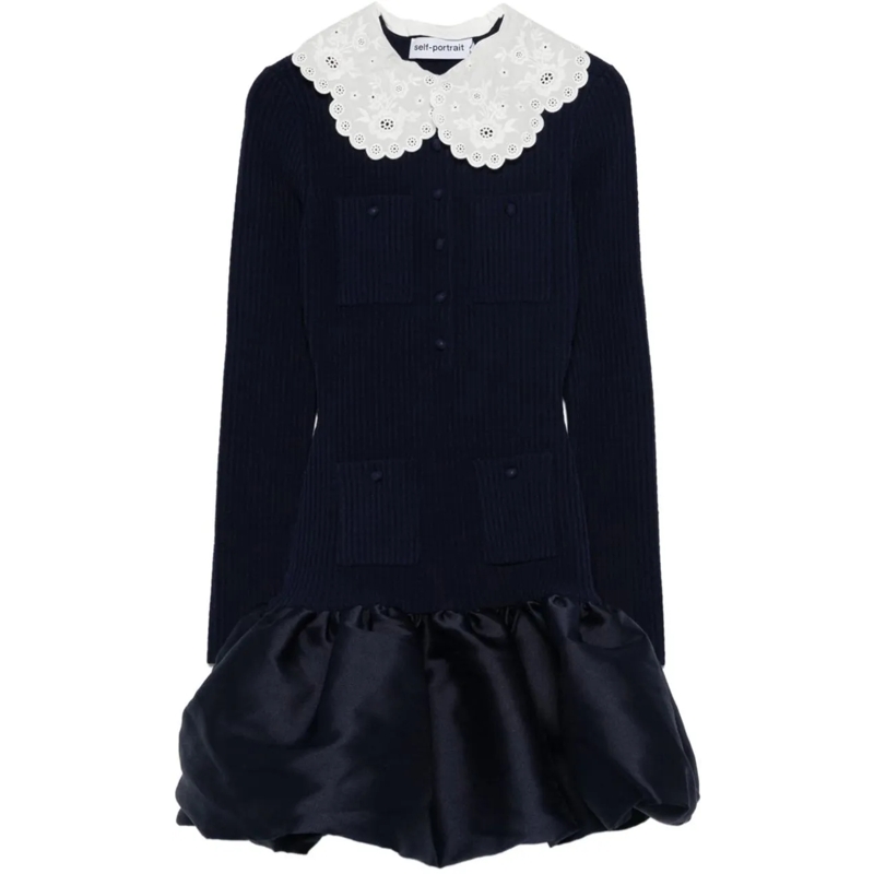 Self Portrait Minikleid Dresses Blue blau