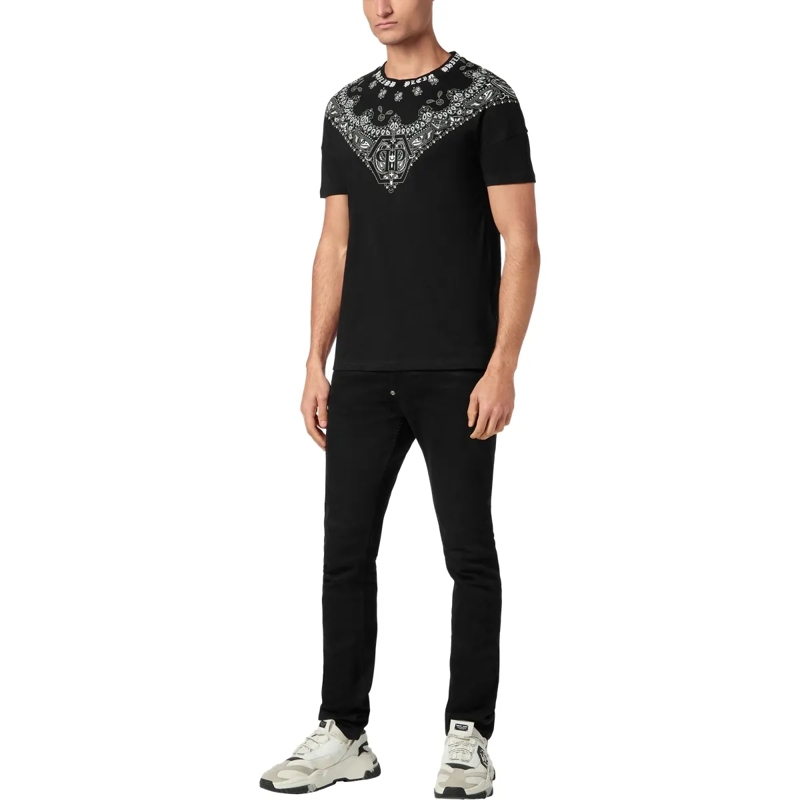 Philipp Plein T-Shirt T-Shirt Paisley schwarz(Image 5)