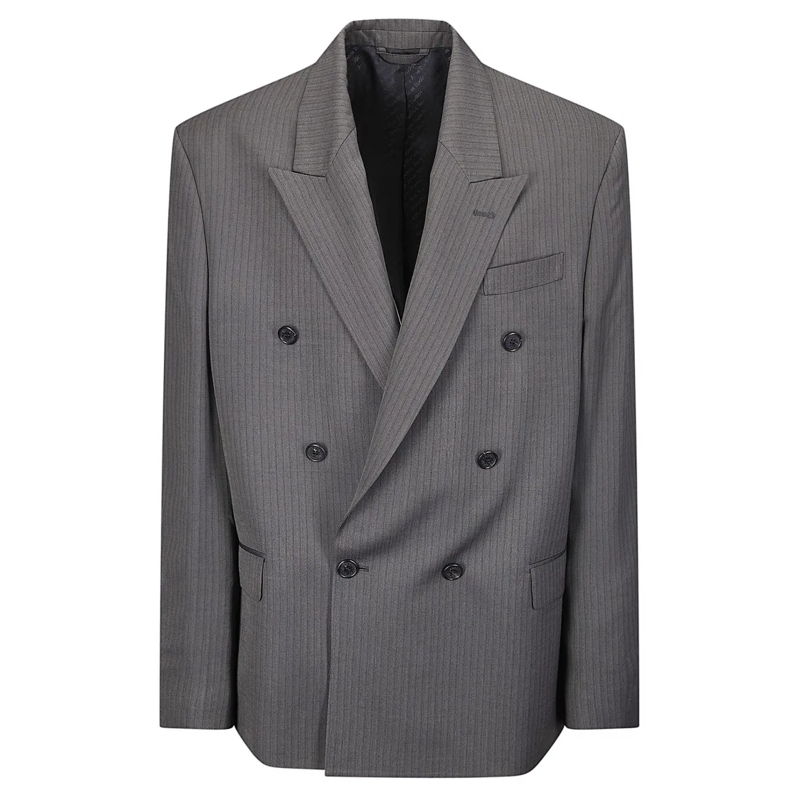 Acne Studios Blazer Tailored Modern Suit Crafted From Sustainable Fabr Grey