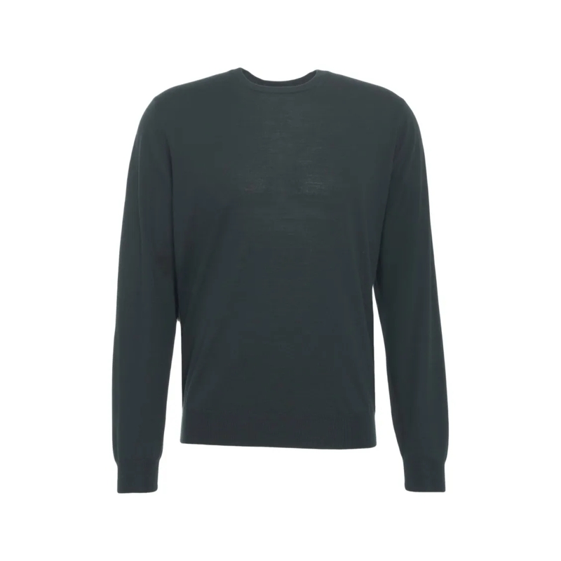 Gender Pullover Slim Fit Round Neck Sweater With Ribbed Cuffs Black