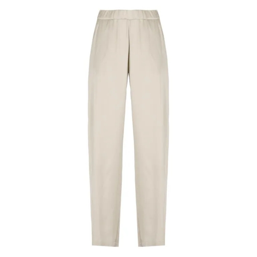 Kangra Beige Cashmere Satin Trousers Neutrals 