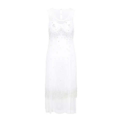 Bottega Veneta White Crystal Dress White 