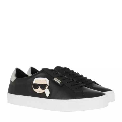 Karl Lagerfeld SKOOL Karl Plexikonic Lo Lace Black Leather Low-Top Sneaker