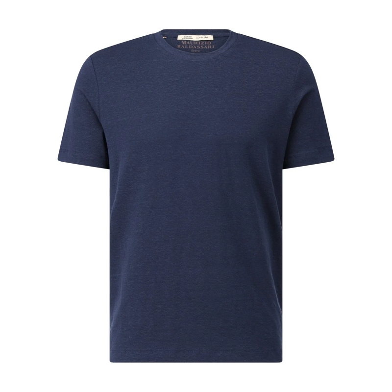 Maurizio Baldassari T-shirt T-Shirt aus Leinen blau