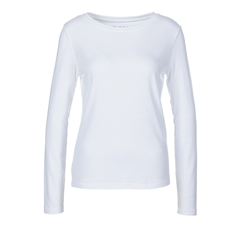 Juvia Haut à manches longues Ivette Soft CO Modal white