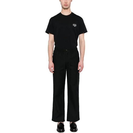 A.P.C. T-Shirts t shirt en coton raymond a logo brode 3 schwarz (Image 2)