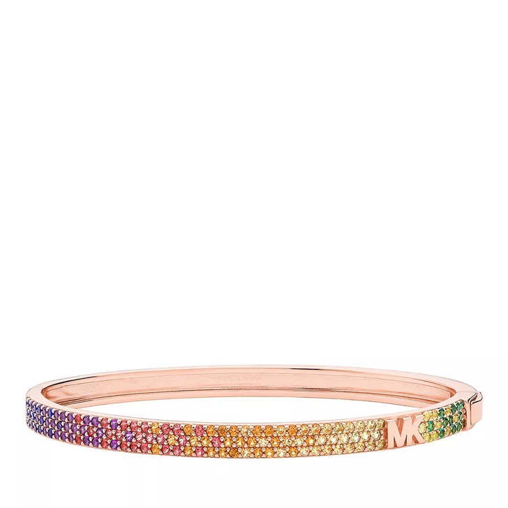 Michael Kors 14K Sterling Silver Rainbow Pav Bangle Bracelet