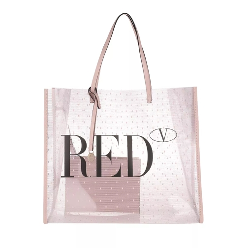 Red Valentino Tote Bag Transparent/Nude Sac à provisions