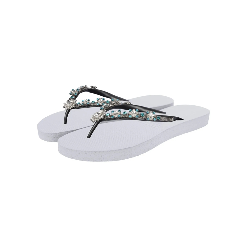 UZURII Flip Flops Zehentrenner Dolce Chrystal weiss(Image 2)