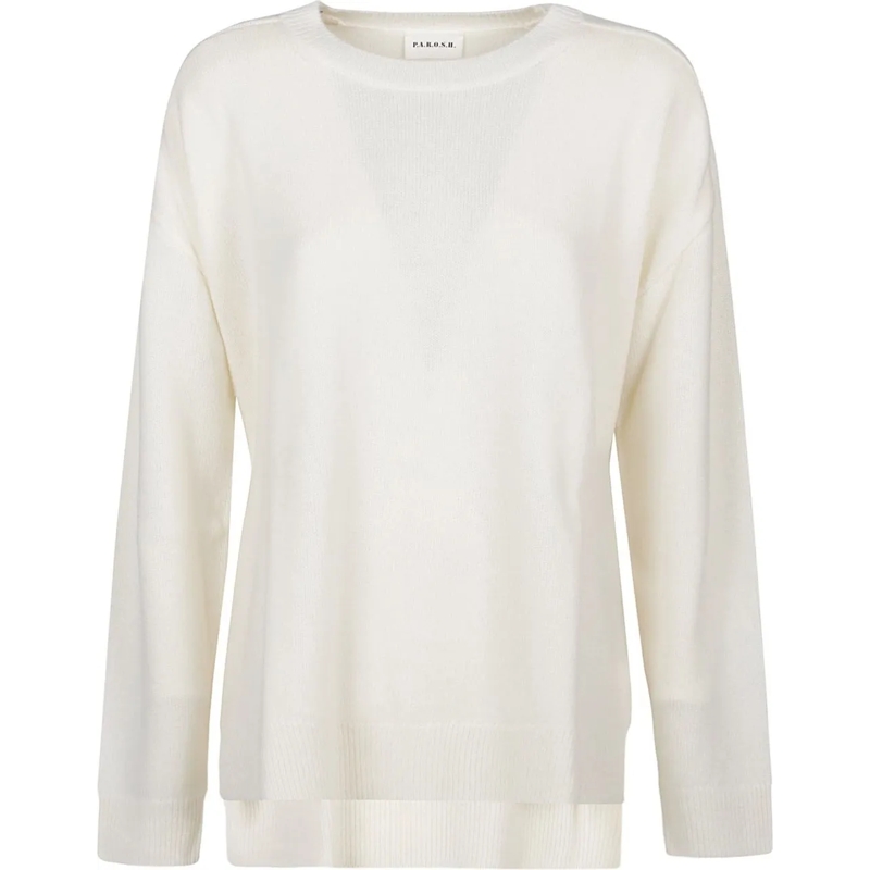 P.A.R.O.S.H. Sweat-shirt Loos Sweater White weiß