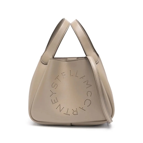 Stella McCartney Bag Perforated-Logo Beige Neutrals Rymlig shoppingväska