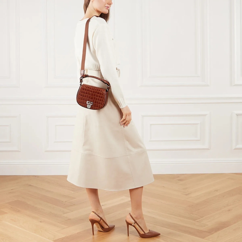 Lauren Ralph Lauren Crossbody Bag Tanner Crossbody Medium Tobacco(Image 3)