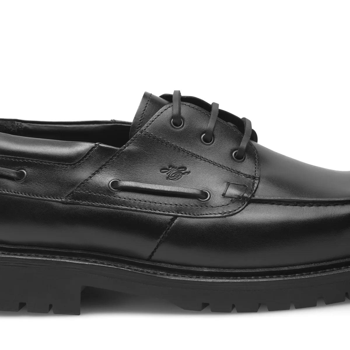 Heinrich Dinkelacker Bootsschuh Miami Plain BC schwarz