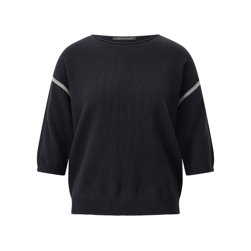 Luisa Cerano Pullover Pullover aus Kaschmir-Mix Schwarz