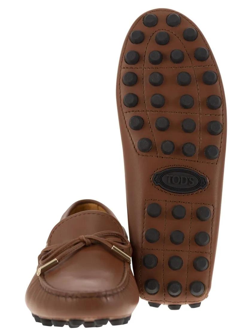 Thumbnail - Bubble Leather Grommet With Loop Lace - Gr. 36 (EU) - in Braun