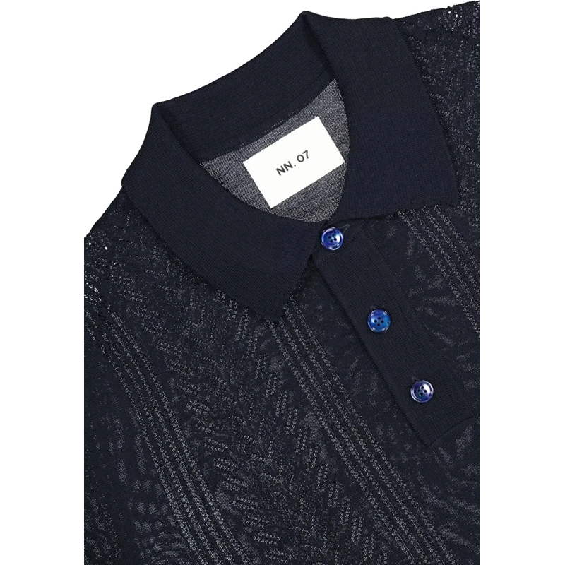NN. 07 Poloshirt No Nationality Thor Ss Polos Donkerblauw Thor Ss 6 blau(Image 8)