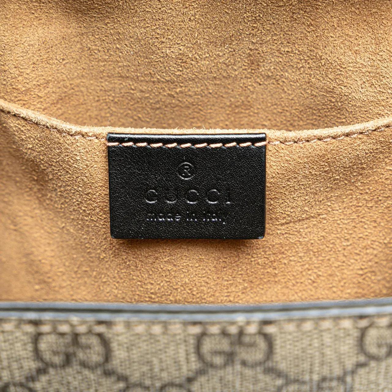 Thumbnail - Gucci Rucksäcke - GG Supreme Padlock Backpack - Gr. unisize - in Braun - für Damen