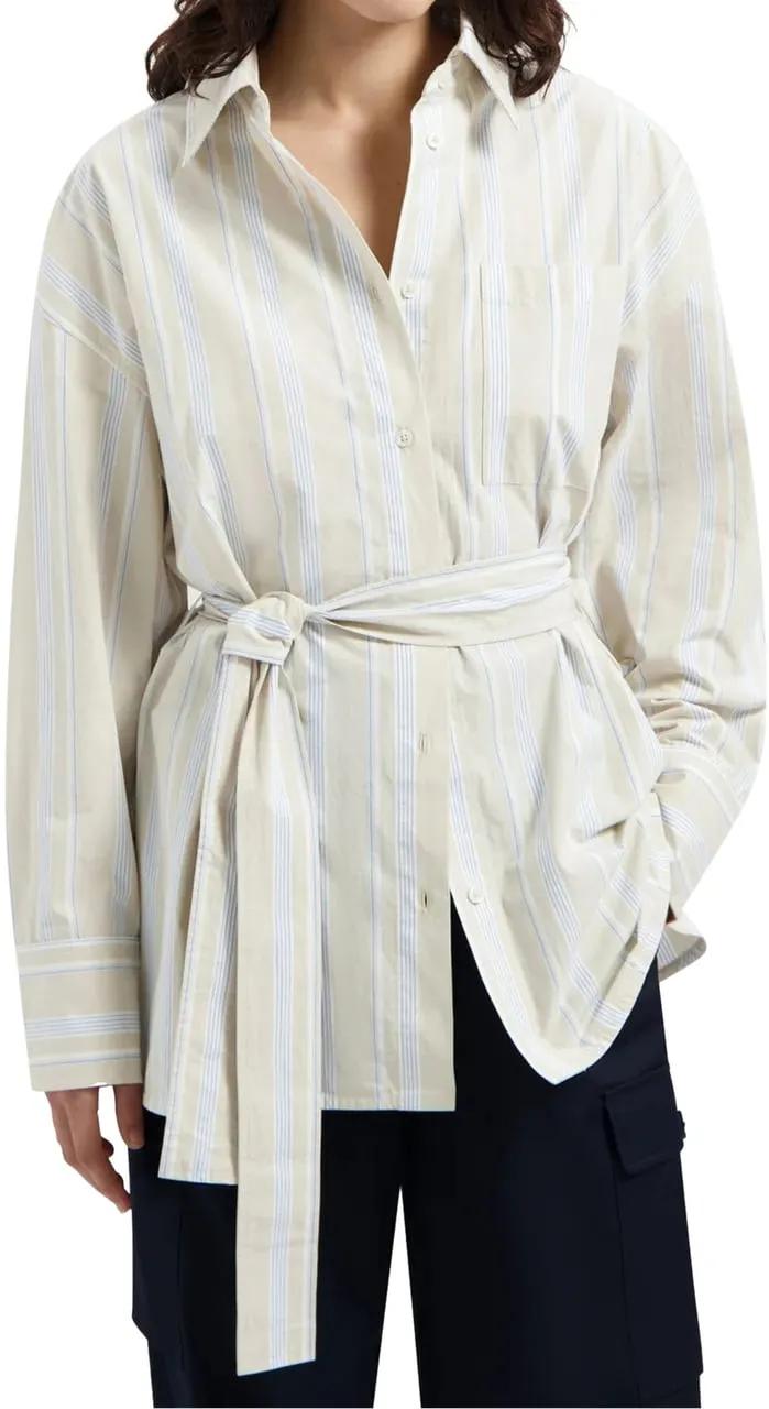 Thumbnail - ØLÅF - ol�f Stripe Tie Shirt Ls Blouses Blauw W200304 - Größe M - blau