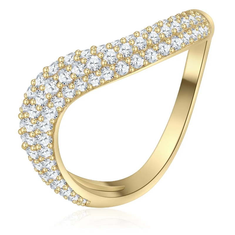 Glanzstücke München Ring Sterling Silber Ring Zirkonia gold(Image 2)