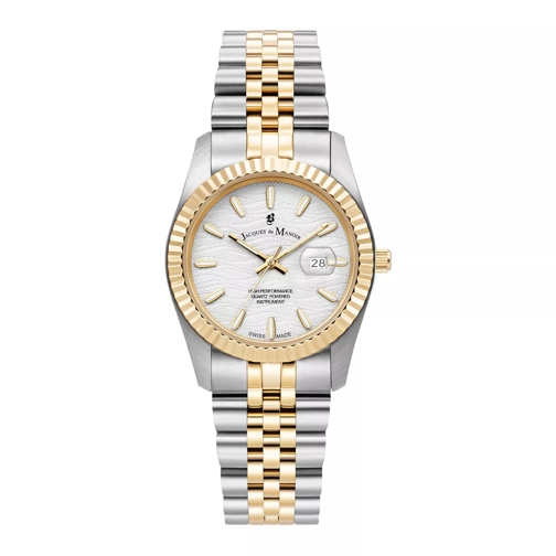 Jacques du Manoir Jacques du Manoir Inspiration Prestige Damenuhr JW Gold farbend,Silber farbend Quartz Horloge