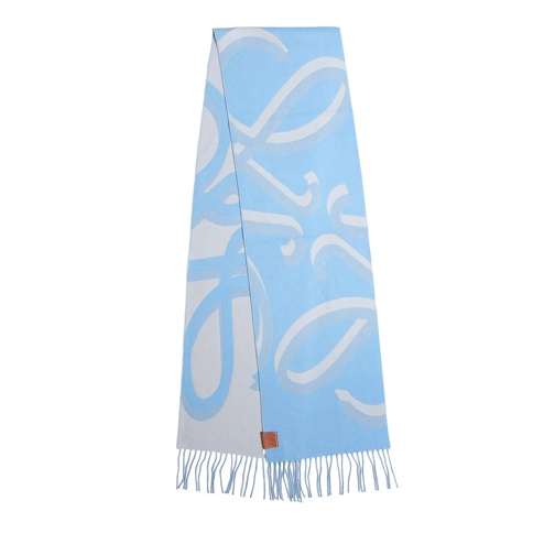 Loewe Wool Scarf Scarf Anagram Light Blue