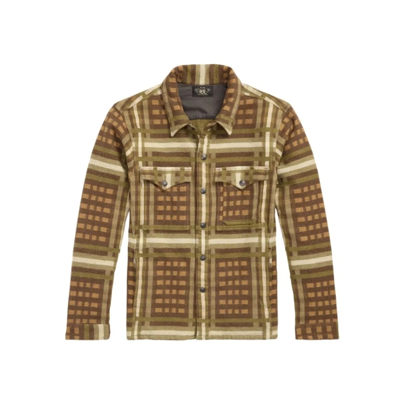 Polo Ralph Lauren Hemd Brushed Jacquard Cotton Checked Shirt Brown