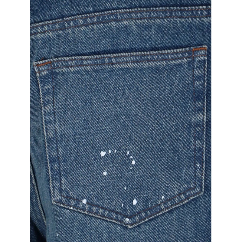 A.P.C. Straight Leg Jeans Straight Fit Jeans im Vintage-Look Blau(Image 6)