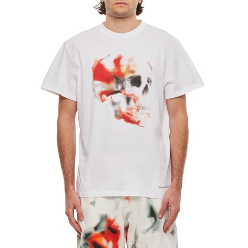 Alexander McQueen T-Shirts Skull Print T-Shirt White