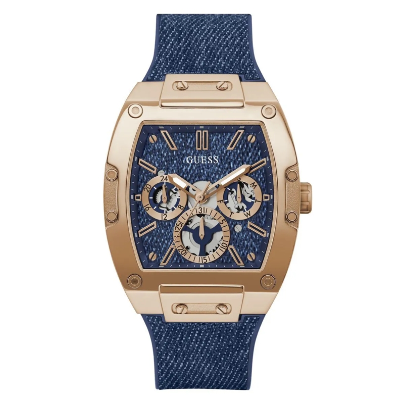 Guess Quarzuhr Quarz-Analoguhr Phoenix blau