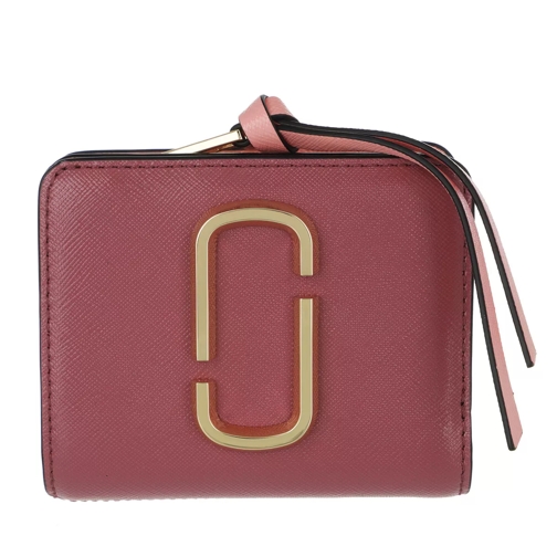 Marc Jacobs The Snapshot Mini Compact Wallet Ruby/Multi Tvåveckad plånbok
