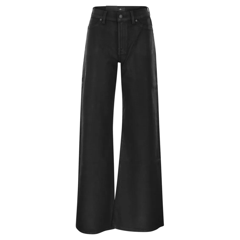 Seven for all Mankind Jeans Lotta - High-Waisted Flared Jeans Black