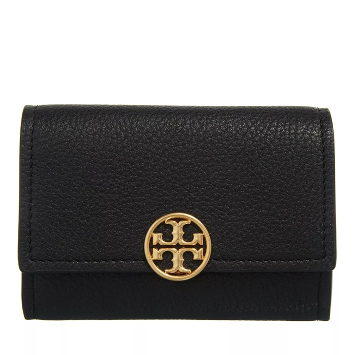 Tory Burch Miller Mini Wallet Black Bi Fold Wallet