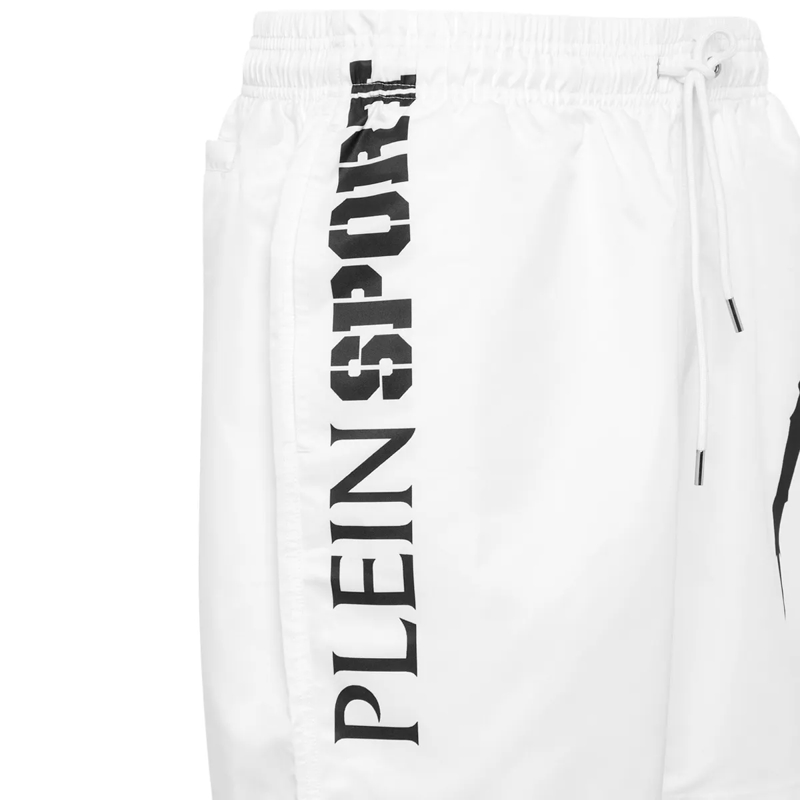 Plein Sport Shorts Jogging-Shorts Scratch weiss(Image 3)