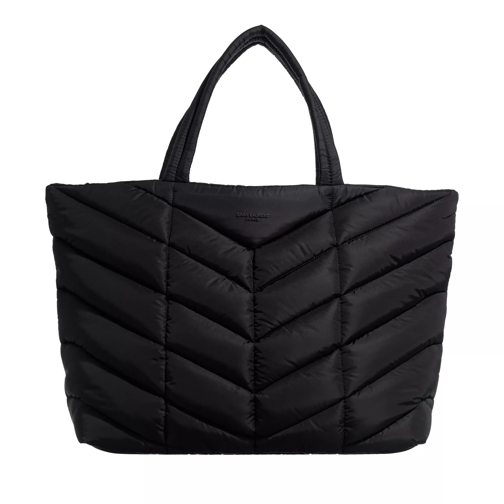 Saint Laurent Puffer Tote in Econyl Black Shopping Bag