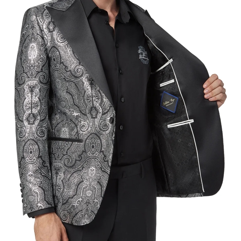 BILLIONAIRE Blazer Blazer Paisley silber(Image 5)