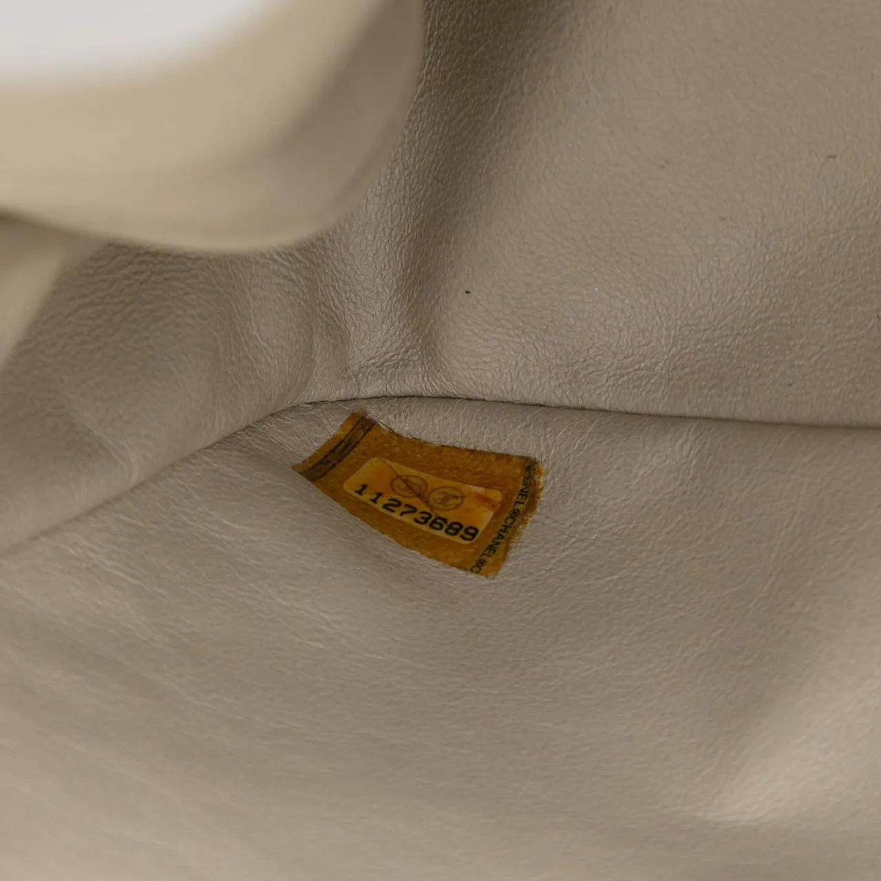 Thumbnail - Chanel Hobo Bags - Jumbo Classic Caviar Bijoux Chain Single Flap - Gr. unisize - in Weiß - für Damen