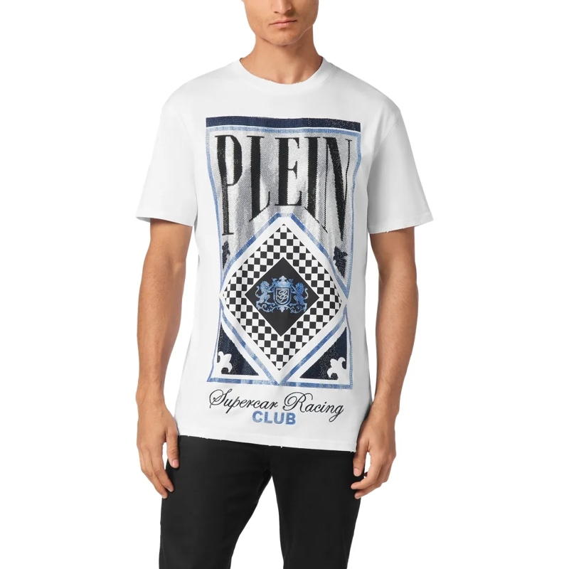 Philipp Plein T-Shirt T-Shirt Racing Mit Schmucksteinen schwarz(Image 3)
