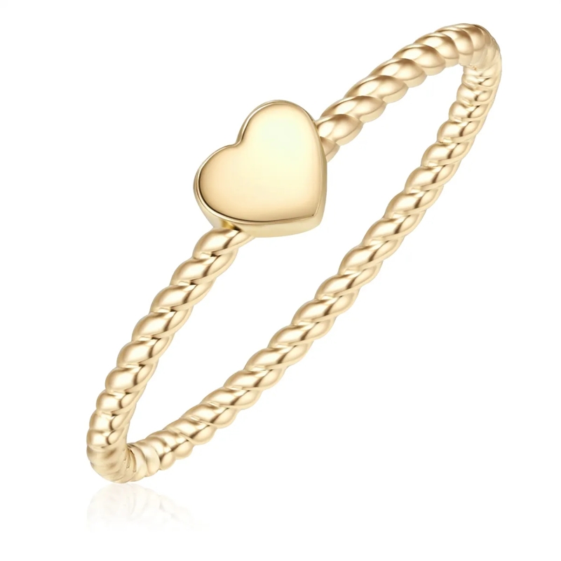 Glanzstücke München Ring Sterling Silber Ring Herz gold(Image 3)