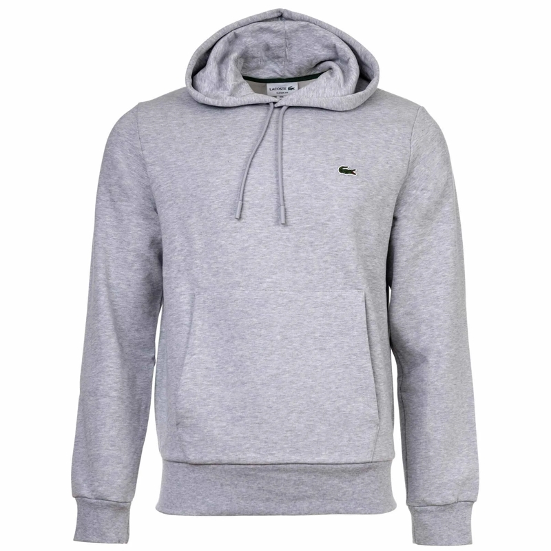 Lacoste  Lacoste LACOSTE Herren Hoodie mit Kapuze - Sweatsh grau