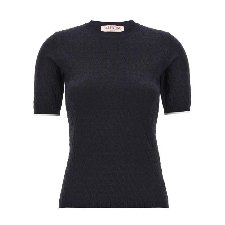 【送料&関税込】Valentino Toile Iconographe Blue T-shirt Valentino Cotton T-Shirt With Toile Iconographe Print