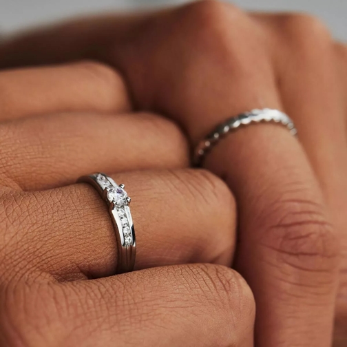 Isabel Bernard Ring Saint Germain De Rennes 14 Karat Ring With Zirconi White Gold (Image 2)