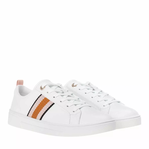 Ted Baker Baily Webbing Cupsole Trainer White-Navy låg sneaker